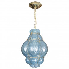 Rare blue Murano glass venetian lantern 